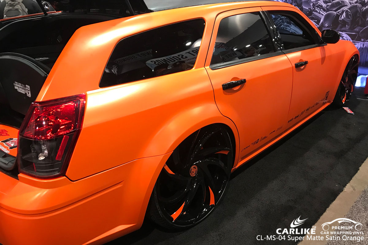 CARLIKE CL-MS-04 super matte satin orange car wrapping vinyl