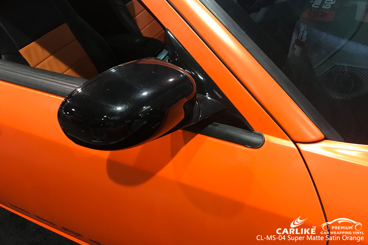 CARLIKE CL-MS-04 super matte satin orange car wrapping vinyl