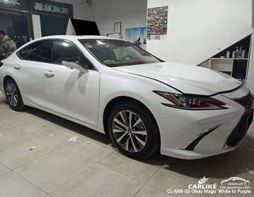 CARLIKE CL-MW-02 parlak büyü beyaz lexus için mor vinil