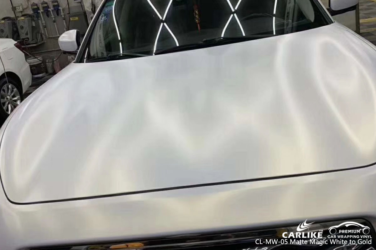 CARLIKE CL-MW-05 magic white to gold vinyl for Infiniti