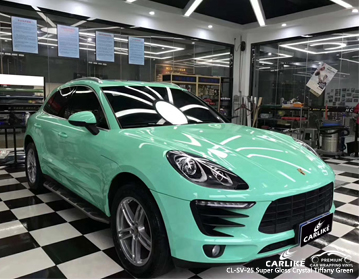 CL-SV-25 super kristall tiffany green vinyl für porsche