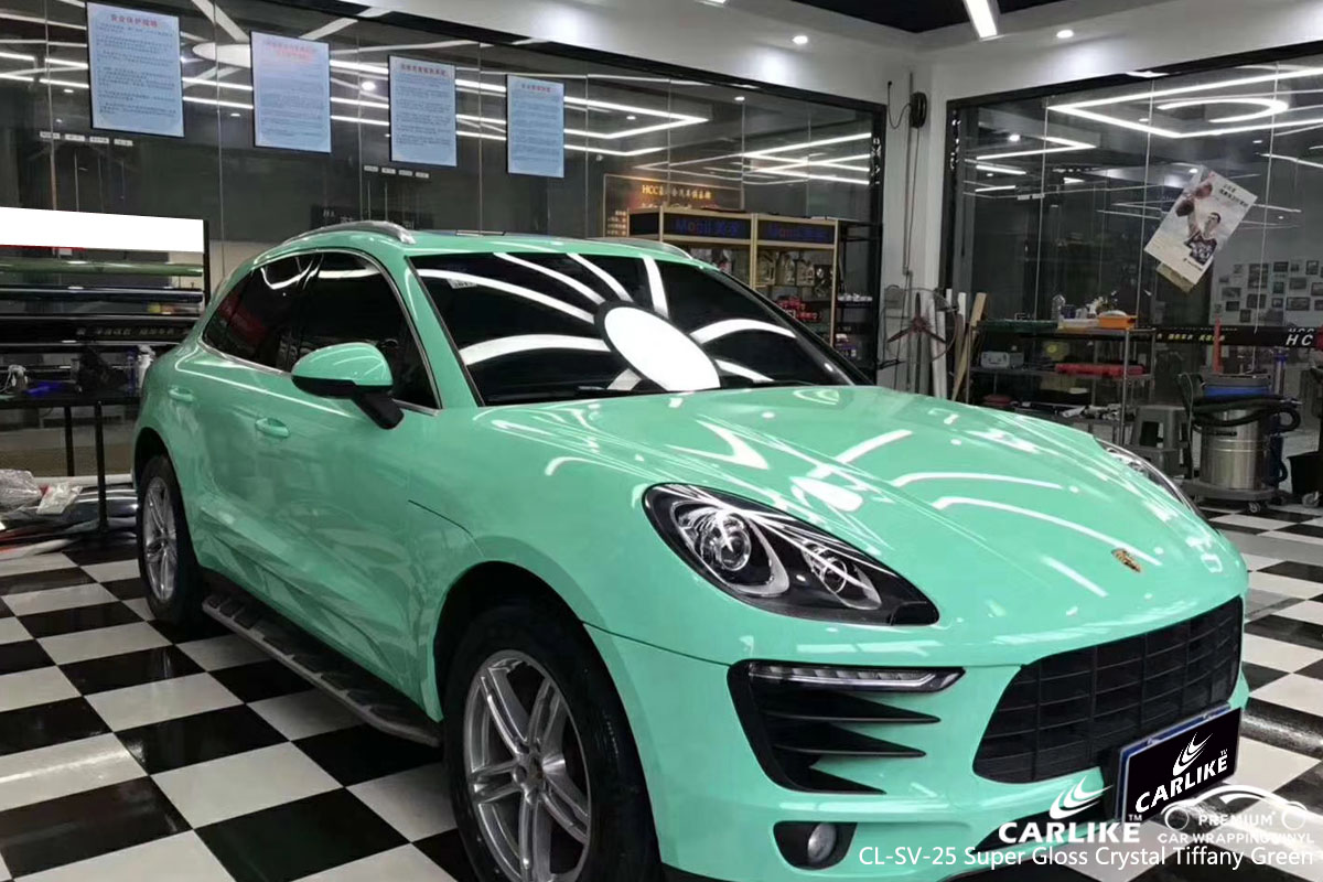 CARLIKE CL-SV-25 super crystal tiffany green vinyl for PORSCHE