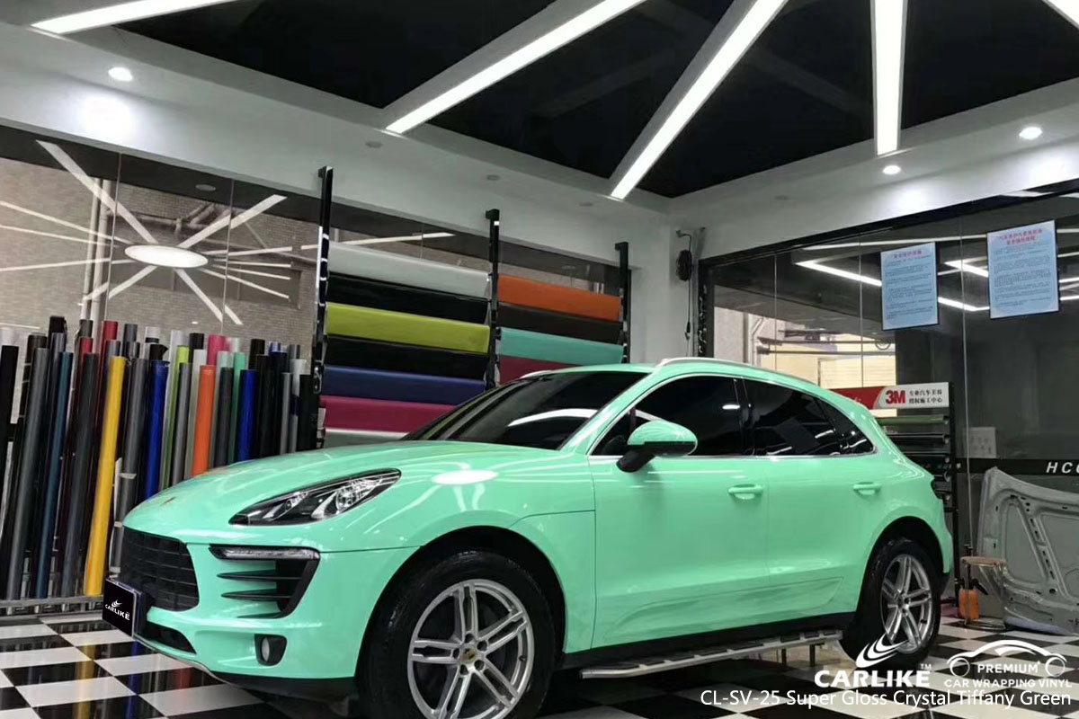 CARLIKE CL-SV-25 super crystal tiffany green vinyl for PORSCHE