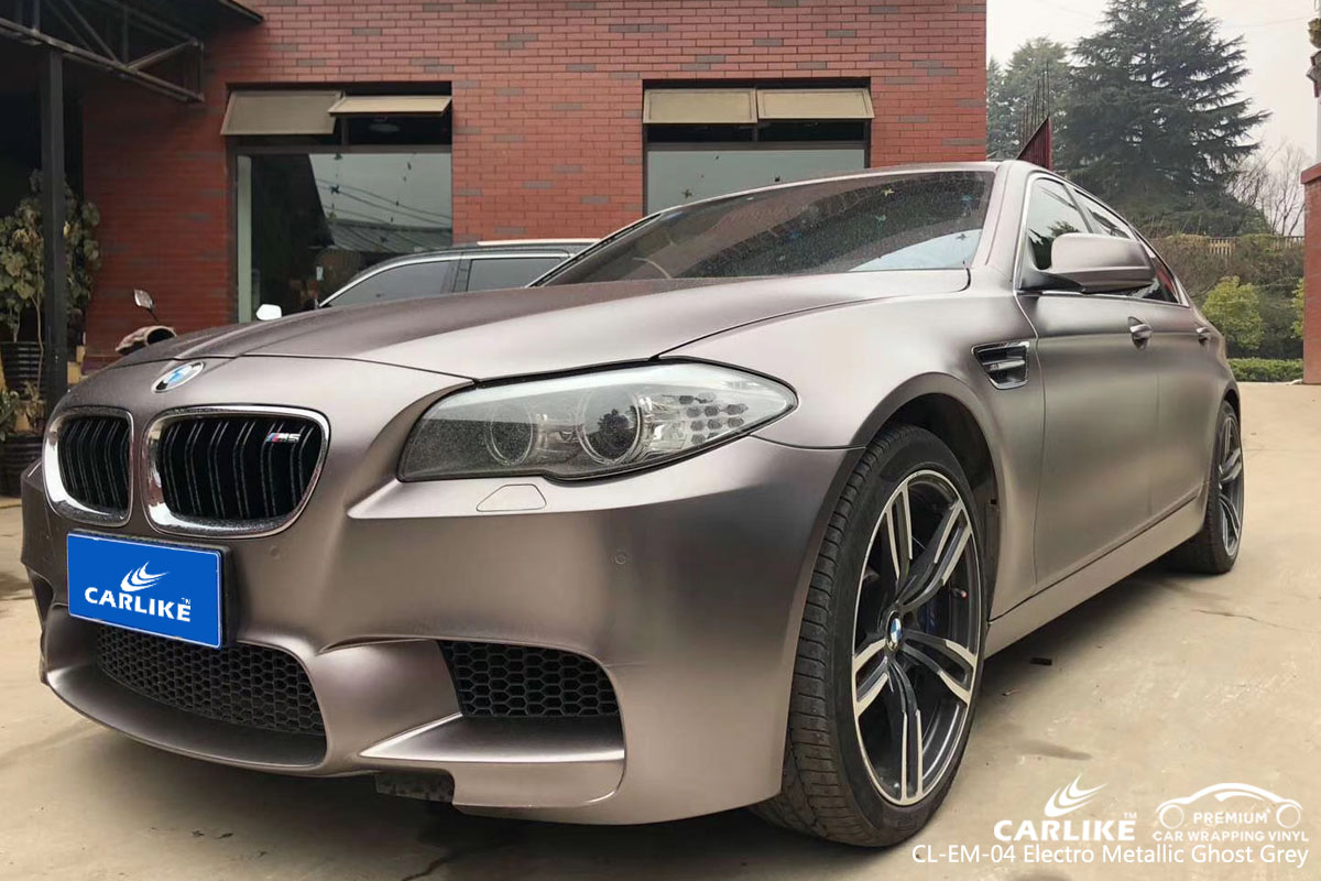 CARLIKE CL-EM-04 electro metallic ghost grey vinyl for BMW