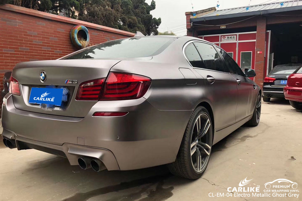 CARLIKE CL-EM-04 electro metallic ghost grey vinyl for BMW