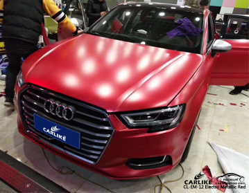 CL-EM-12 electro metallic red 3m car vinyl wrap for audi