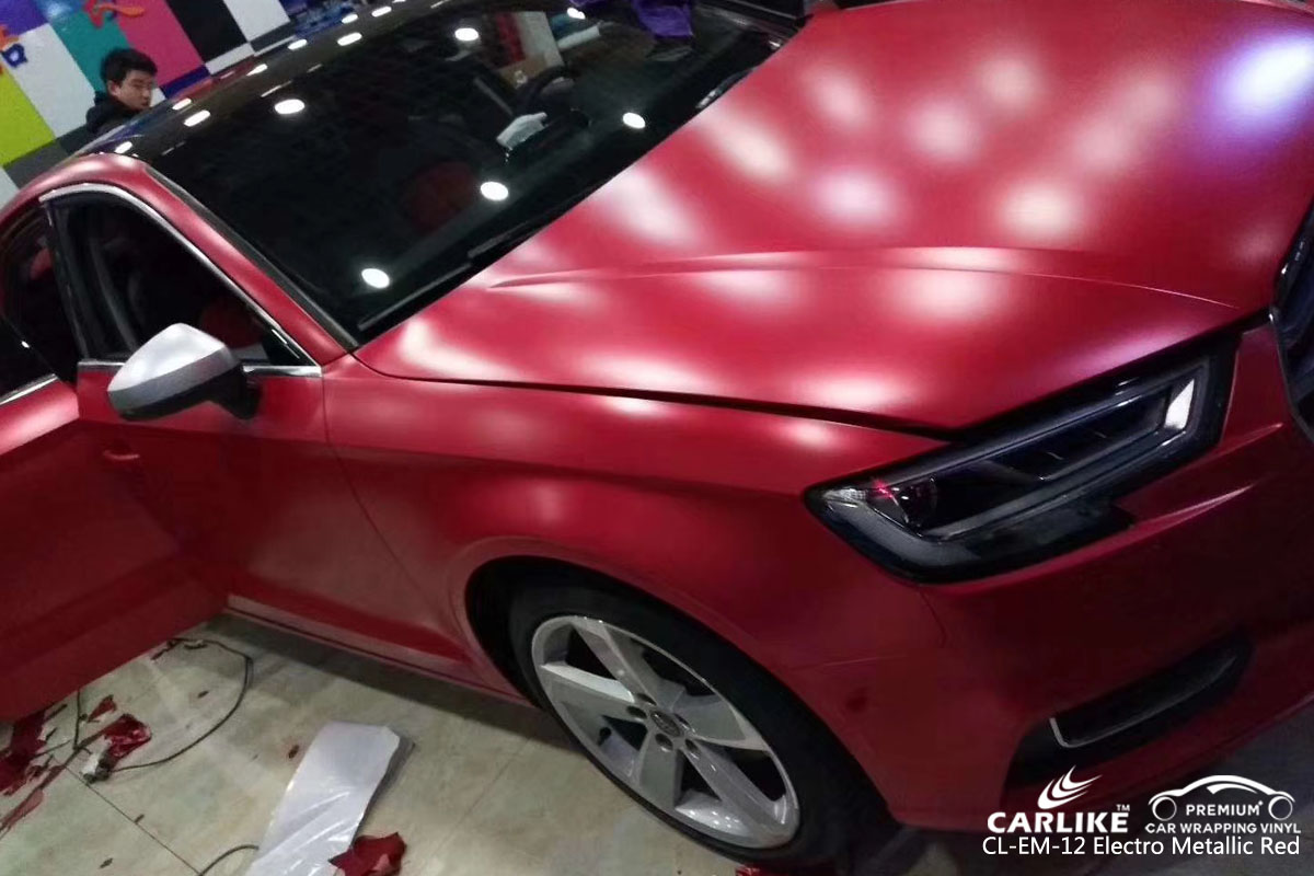 CARLIKE CL-EM-12 electro metallic red vinyl for audi