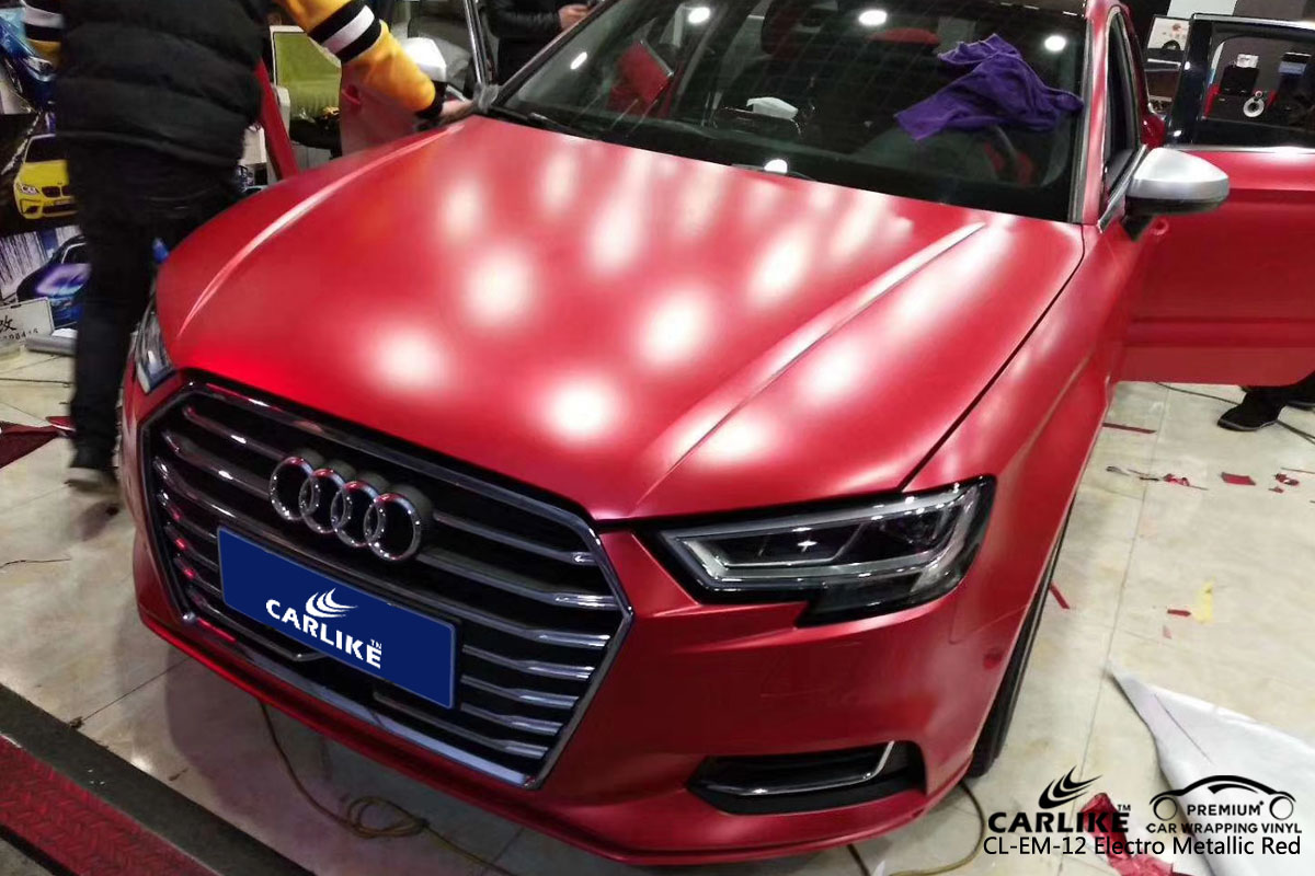 CARLIKE CL-EM-12 electro metallic red vinyl for audi