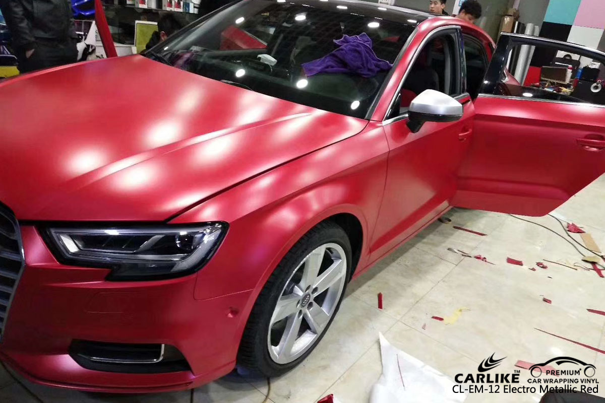 CARLIKE CL-EM-12 electro metallic red vinyl for audi