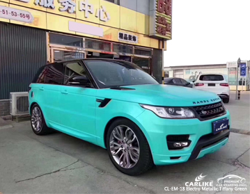 CL-EM-18 electro metallic tiffany green vinyl wrap auto for Land Rover