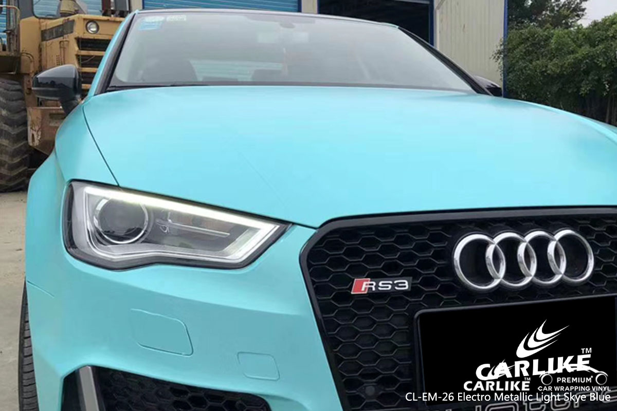 CARLIKE CL-EM-26 electro metallic light sky blue vinyl for audi