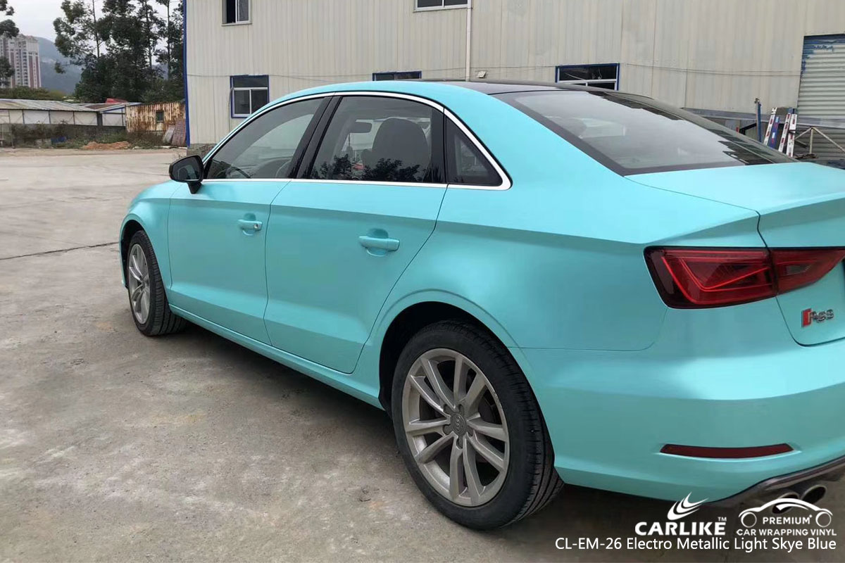 CARLIKE CL-EM-26 electro metallic light sky blue vinyl for audi
