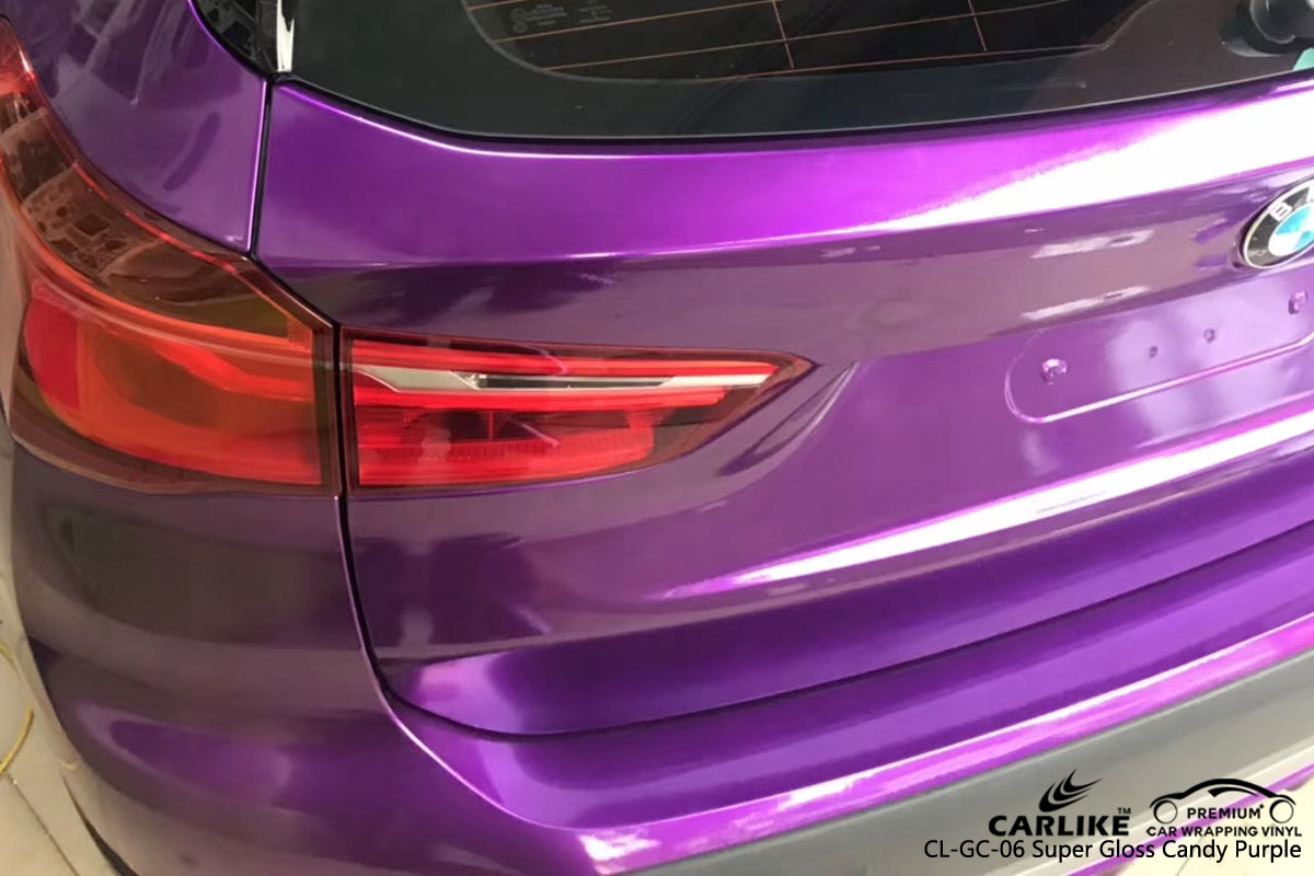 CARLIKE CL-GC-06 super gloss candy purple vinyl for BMW