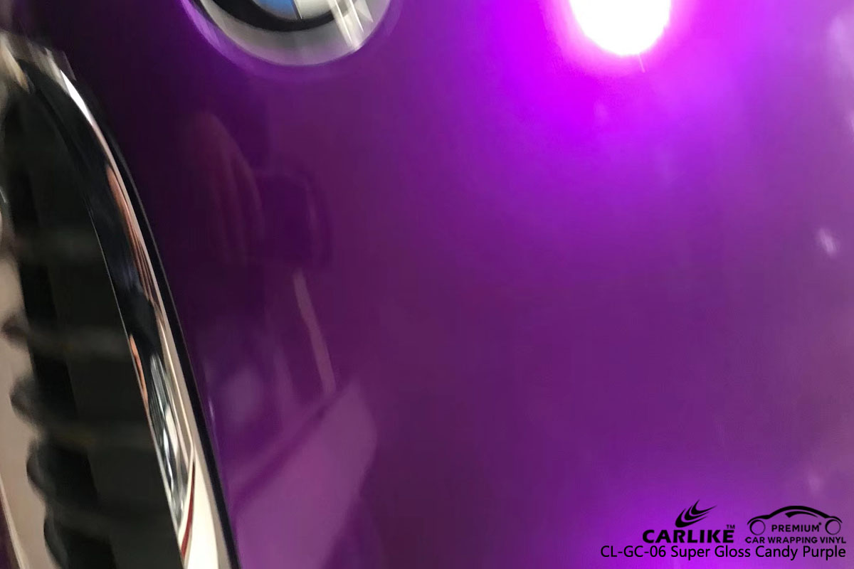 CARLIKE CL-GC-06 super gloss candy purple vinyl for BMW