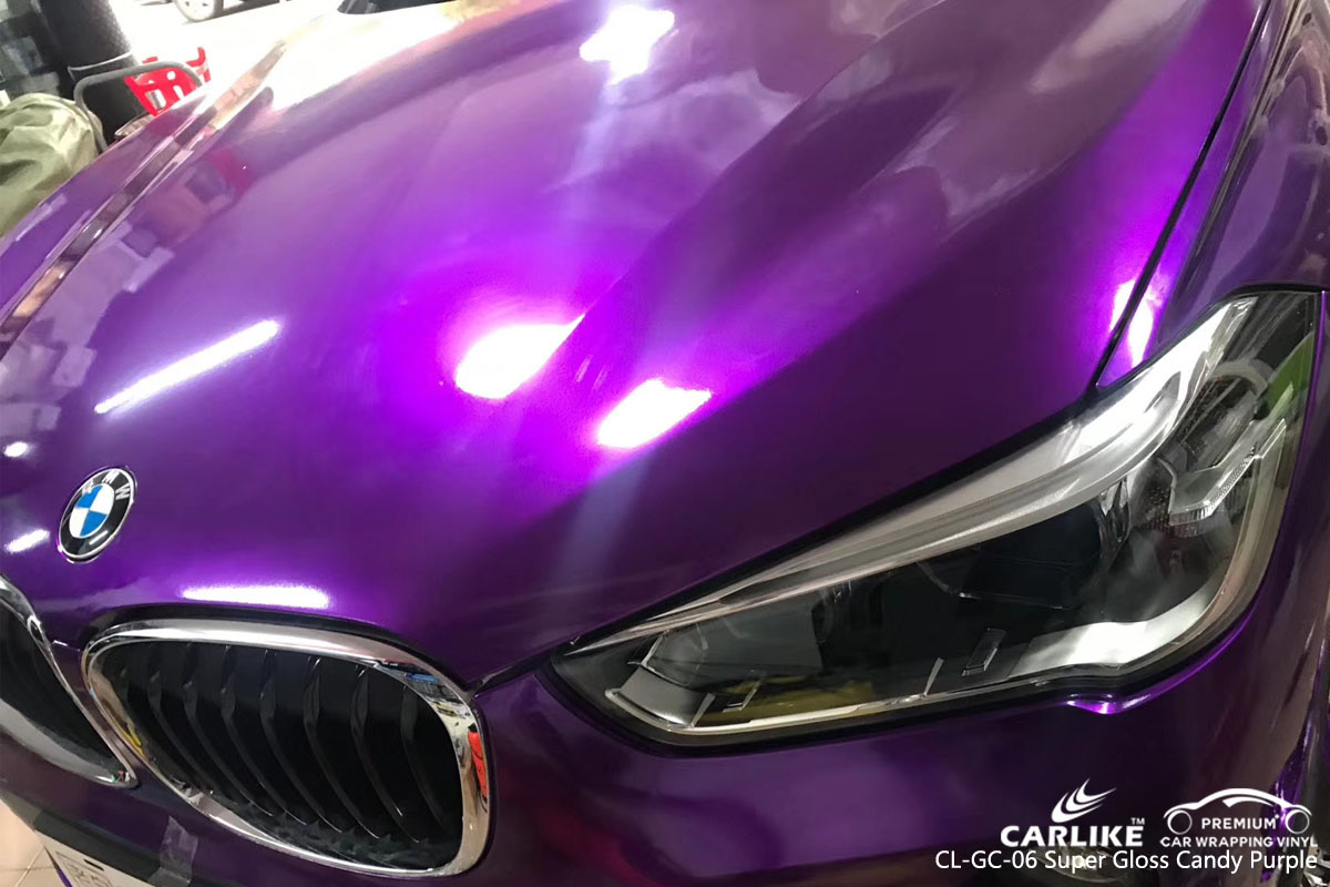 CARLIKE CL-GC-06 super gloss candy purple vinyl for BMW