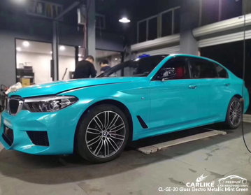 CL-GE-20 gloss electro metallic mint green 3m vinyl wrap for sale BMW
