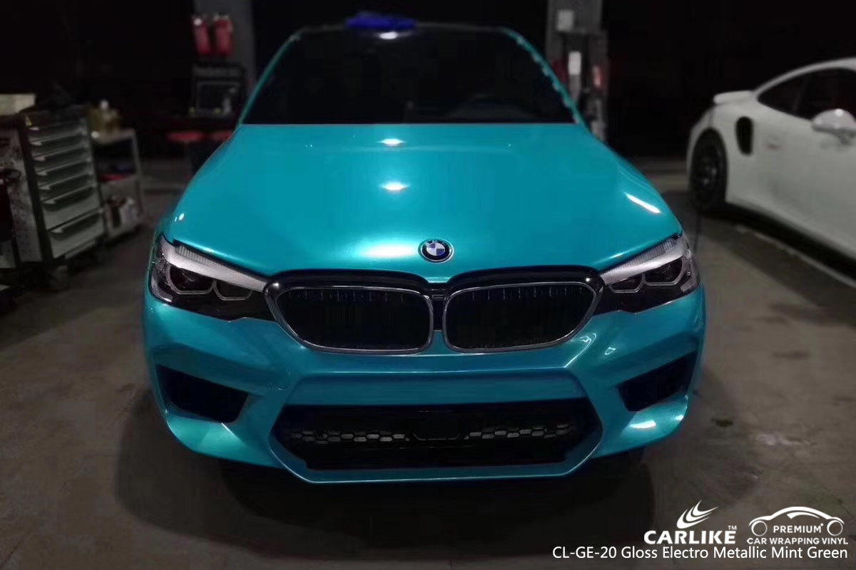 CARLIKE CL-GE-20 gloss electro metallic mint green vinyl for BMW