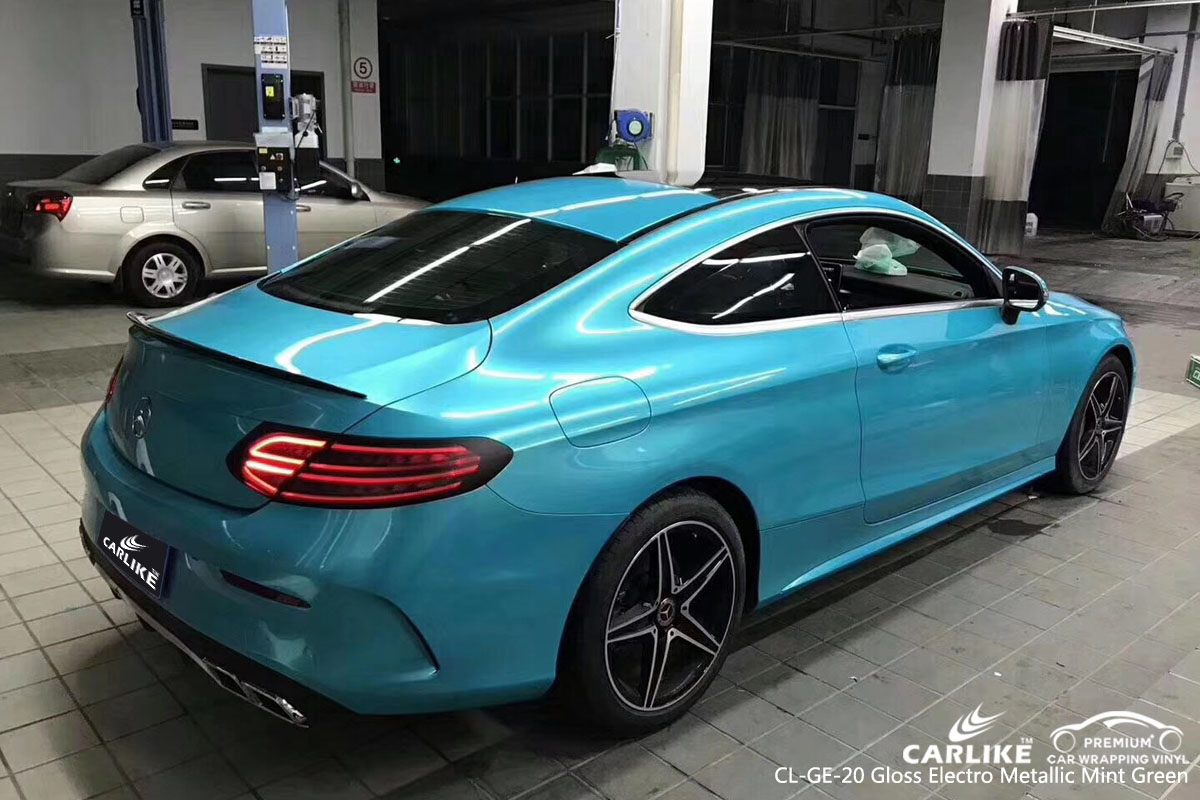 CARLIKE CL-GE-20 gloss electro metallic mint green vinyl for BMW