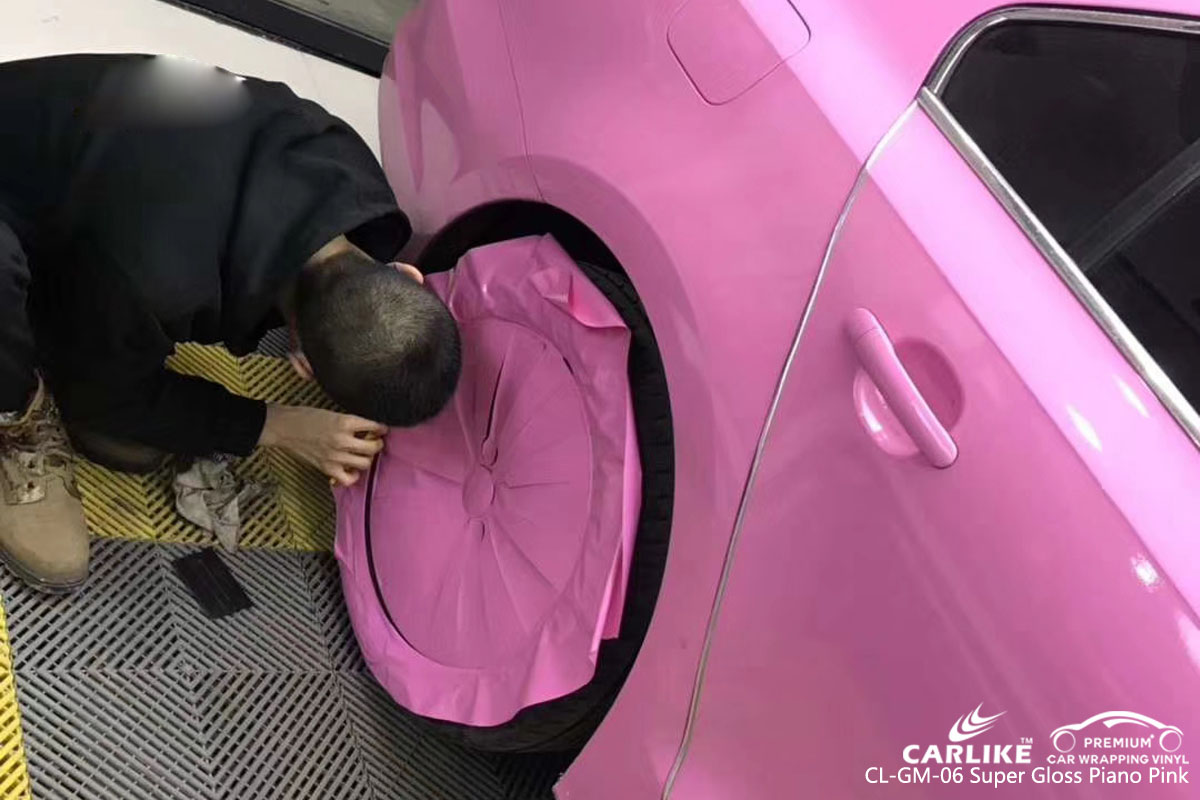 CARLIKE CL-GM-06 super gloss piano pink vinyl for VOLKSWAGEN