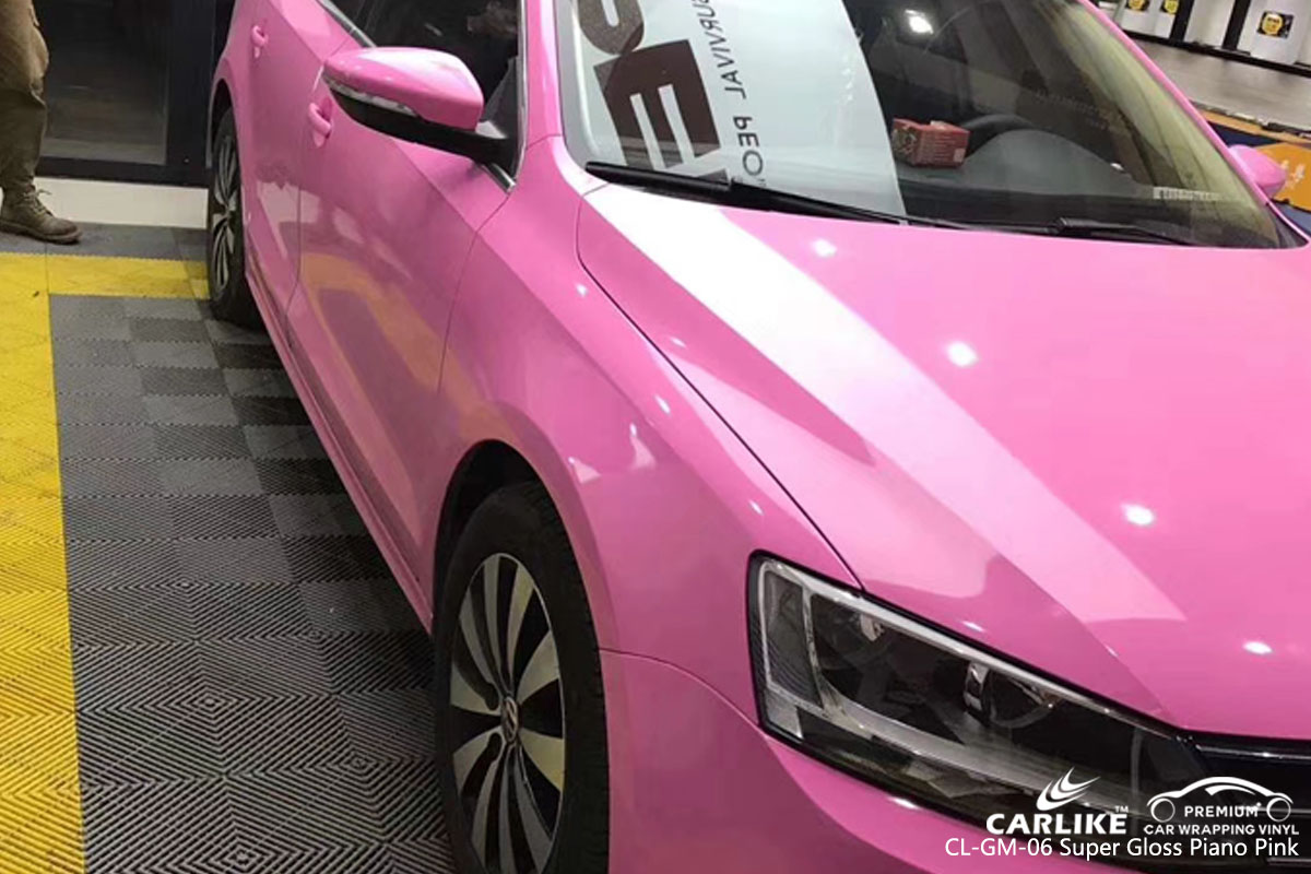 CARLIKE CL-GM-06 super gloss piano pink vinyl for VOLKSWAGEN