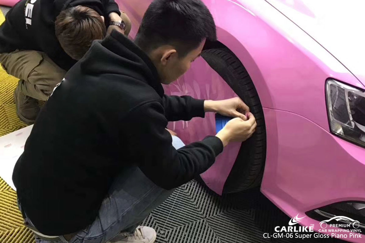CARLIKE CL-GM-06 super gloss piano pink vinyl for VOLKSWAGEN