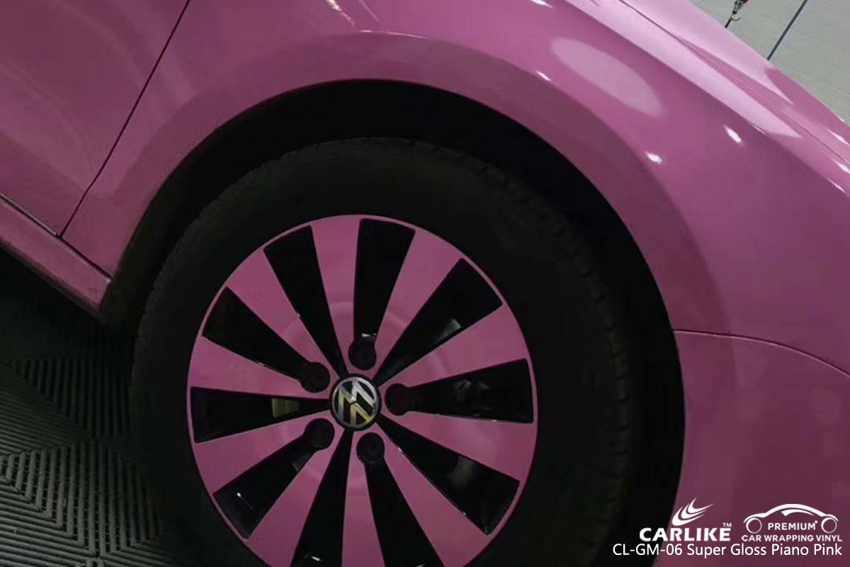 CARLIKE CL-GM-06 super gloss piano pink vinyl for VOLKSWAGEN