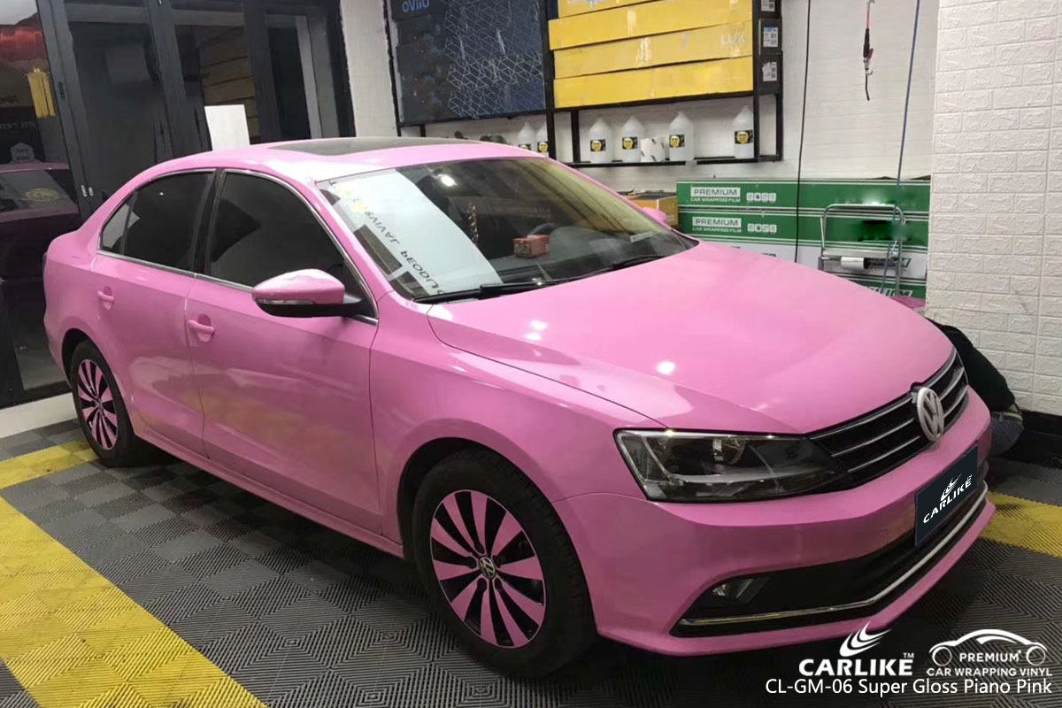 CARLIKE CL-GM-06 super gloss piano pink vinyl for VOLKSWAGEN