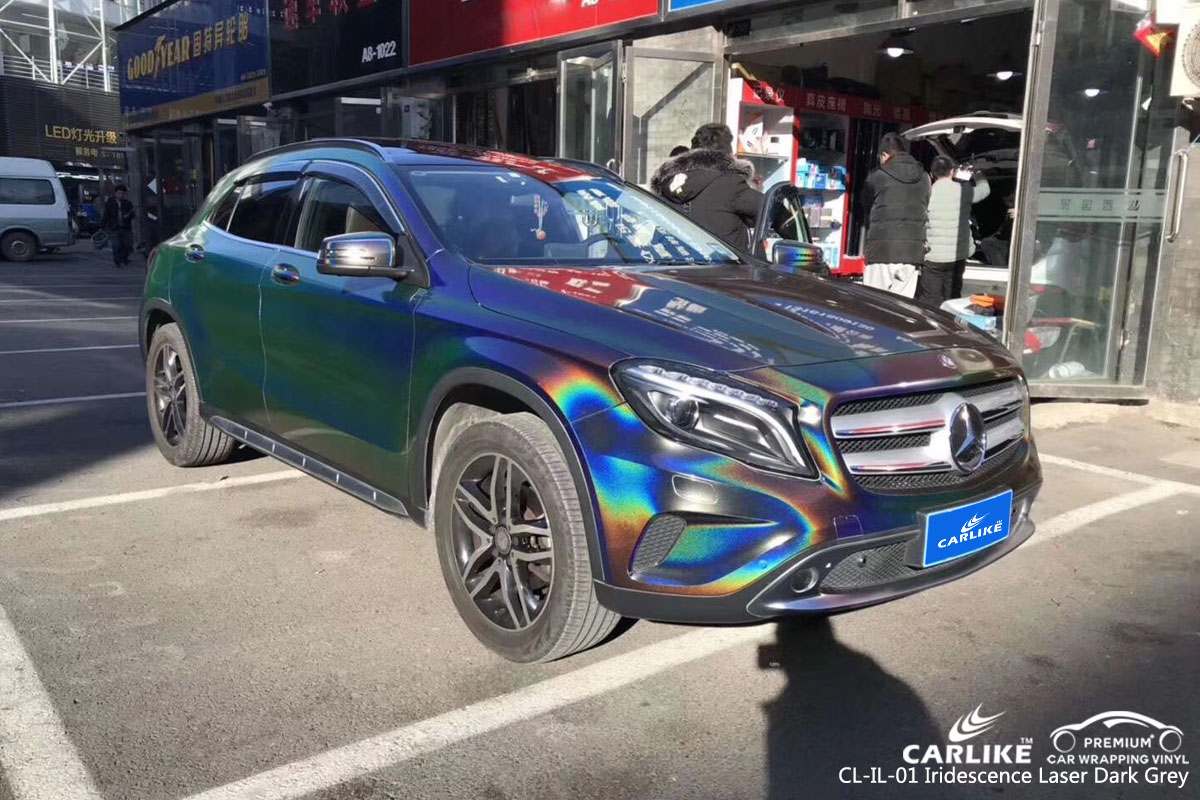 CARLIKE CL-IL-01 iridescence laser dark grey vinyl for MERCEDES-BENZ