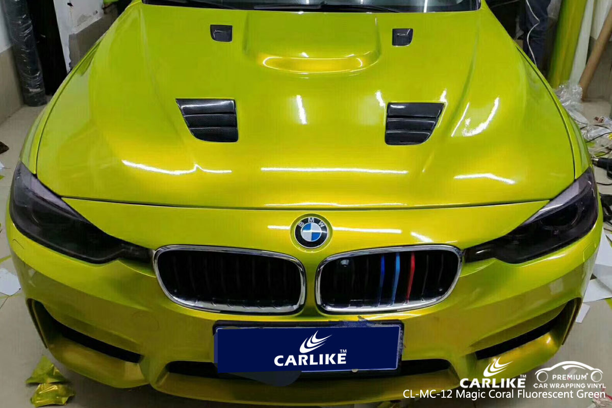 CARLIKE CL-MC-12 magic coral fluorescent green vinyl for BMW