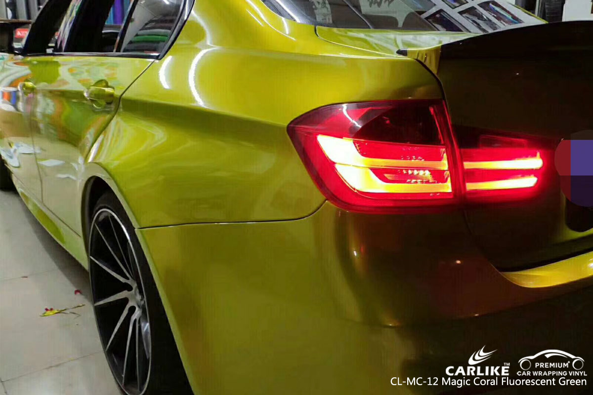 CARLIKE CL-MC-12 magic coral fluorescent green vinyl for BMW