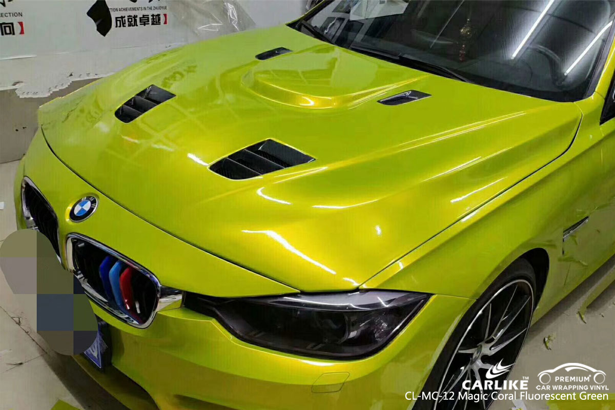 CARLIKE CL-MC-12 magic coral fluorescent green vinyl for BMW