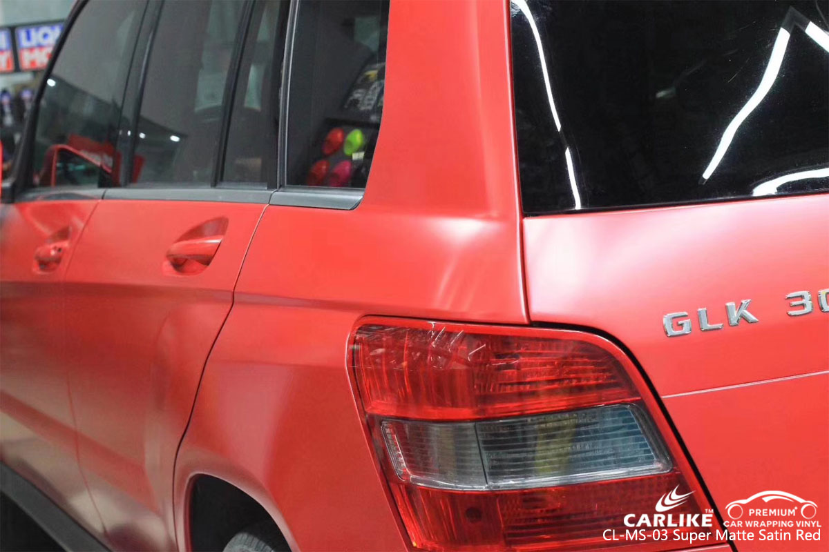 CL-MS-03 super matte satin red best vinyl for vehicle wraps MERCEDES-BENZ