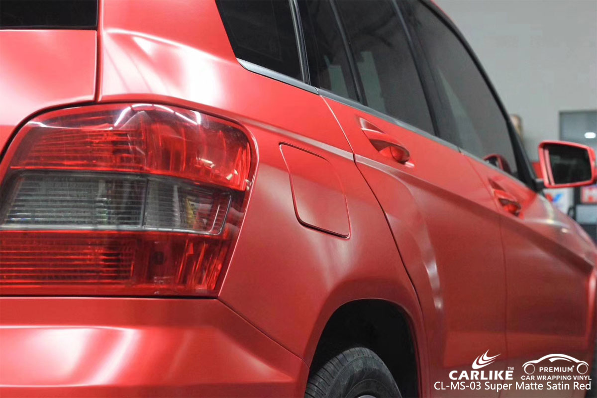 CARLIKE CL-MS-03 super matte satin red vinyl for MERCEDES-BENZ