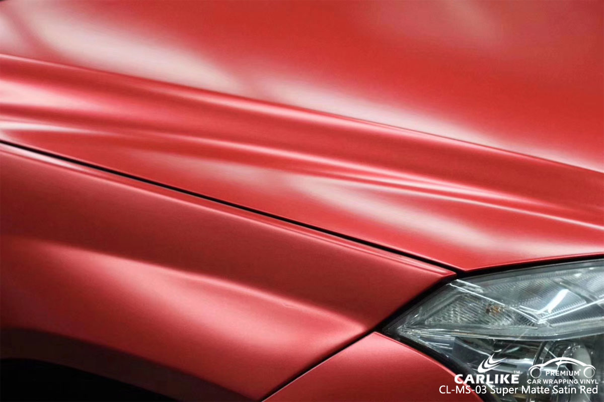 CARLIKE CL-MS-03 super matte satin red vinyl for MERCEDES-BENZ
