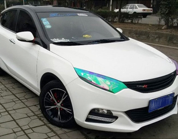 CARLIKE Bukalemun Glitter 3D Araba Far Tonu Filmi, Kuyruk ışığı Tonu Filmi