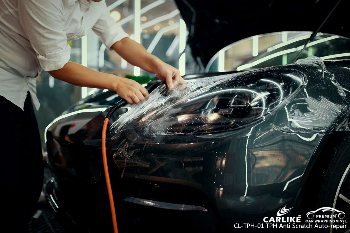 CARLIKE TPU PPF auto-repaired car paint protection film on Ferrari, car wrap America