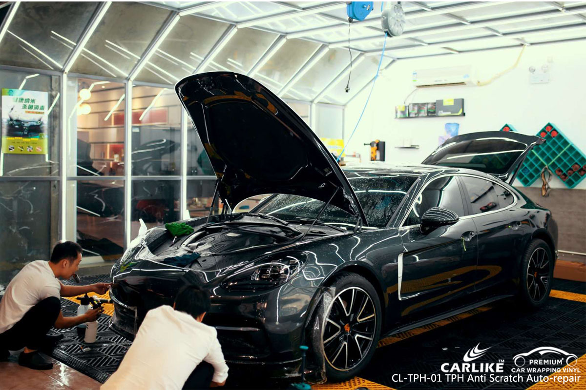 CARLIKE TPU PPF auto-repaired car paint protection film on Ferrari, car wrap America