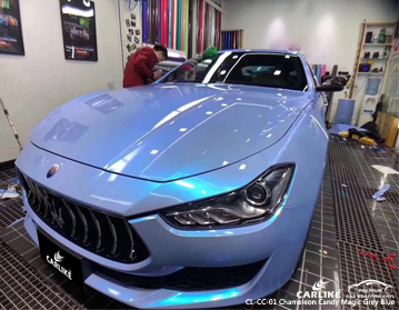 CL-CC-01 chameleon candy magic grey blue car foil wrap for sale philippines Maserati