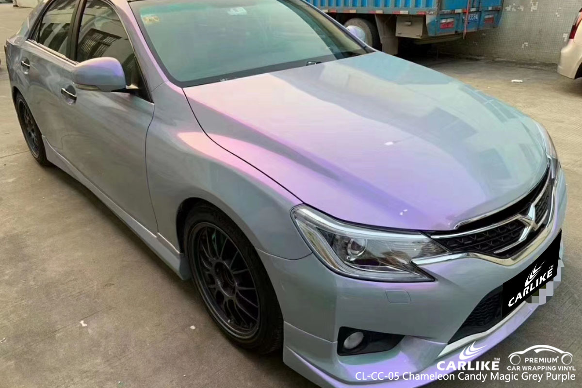 CL-CC-05 chameleon candy magic grey purple vinyl car wrapping puerto