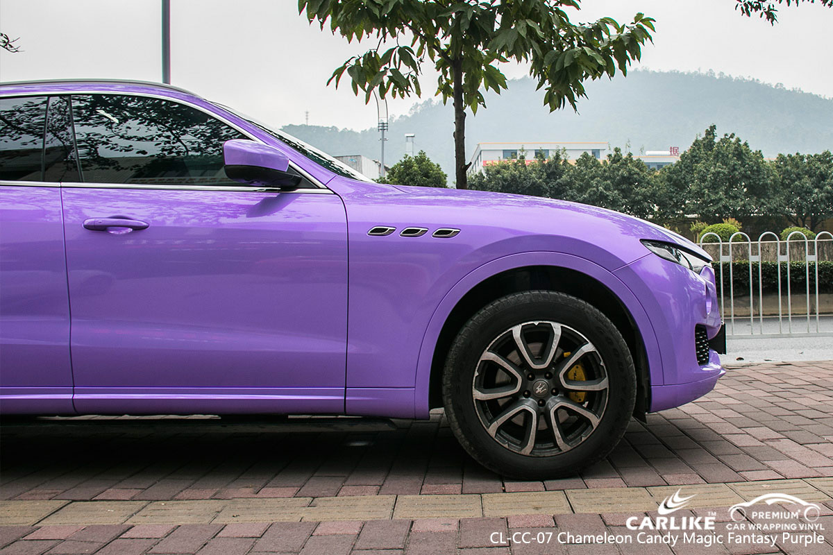 CARLIKE CL-CC-07 chameleon candy magic fantasy purple car wrap vinyl for Maserati