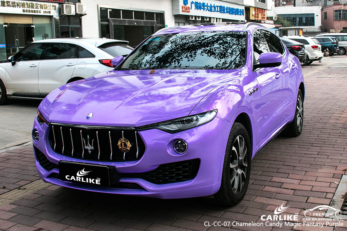 CARLIKE CL-CC-07 chameleon candy magic fantasy purple car wrap vinyl for Maserati