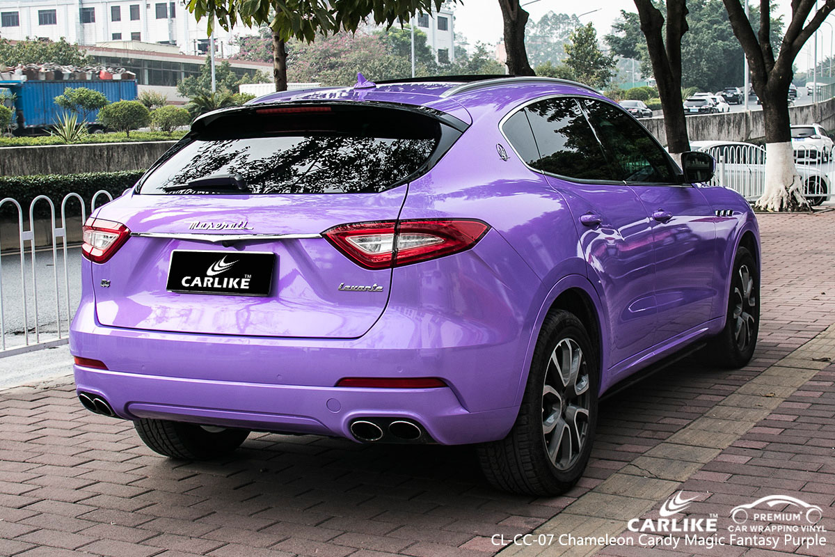 CARLIKE CL-CC-07 chameleon candy magic fantasy purple car wrap vinyl for Maserati