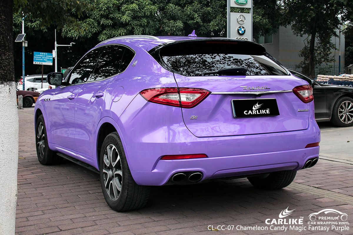 CARLIKE CL-CC-07 chameleon candy magic fantasy purple car wrap vinyl for Maserati