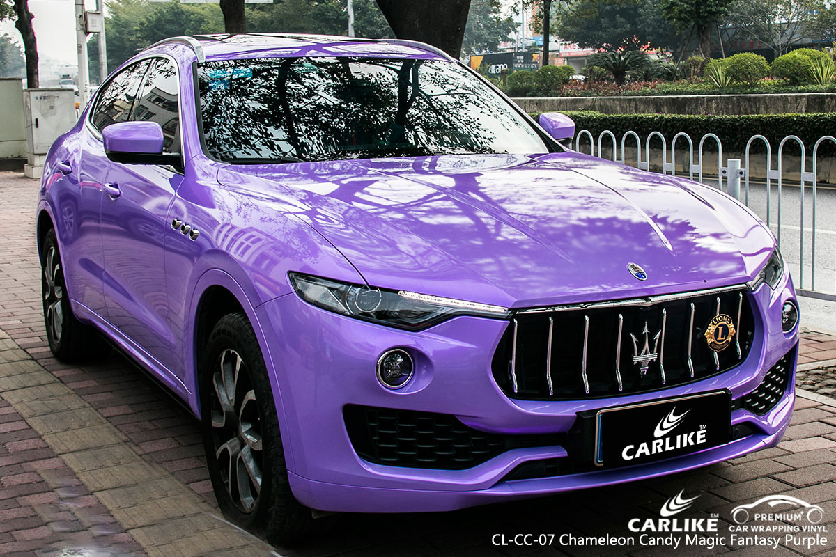 CARLIKE CL-CC-07 chameleon candy magic fantasy purple car wrap vinyl for Maserati