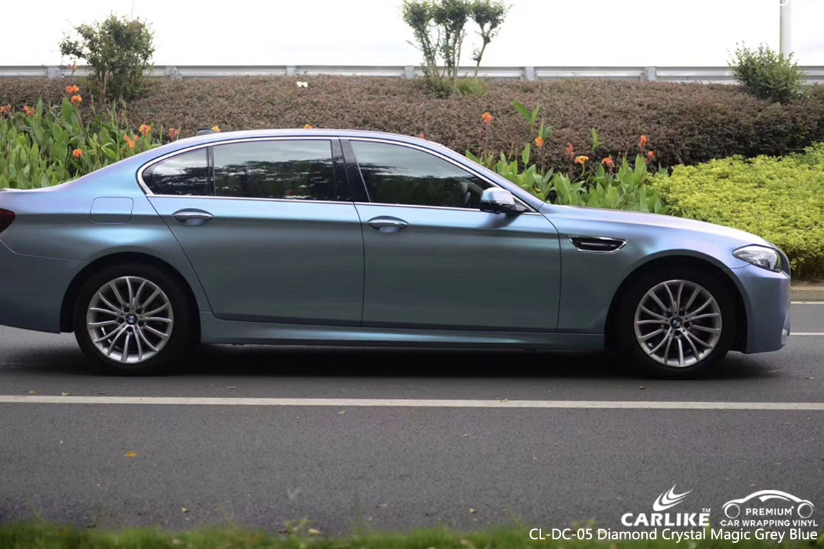CARLIKE CL-DC-05 diamond crystal magic grey blue car wrap vinyl for BMW