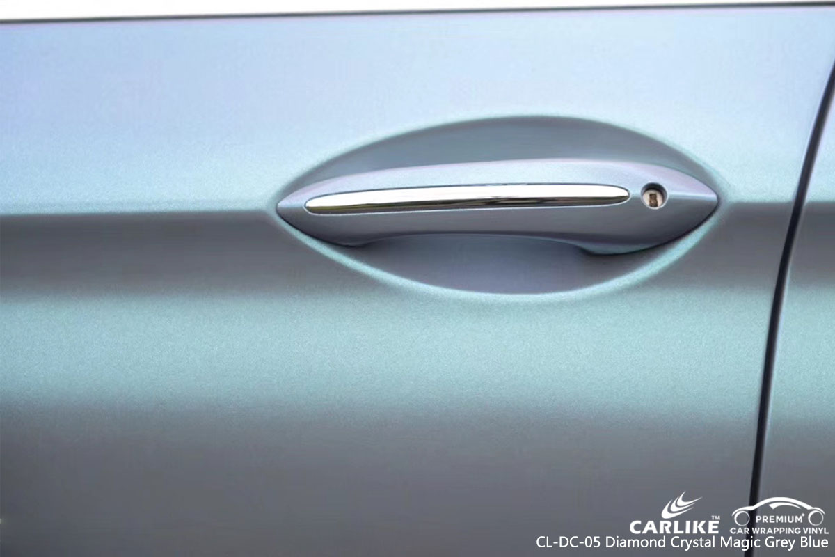 CARLIKE CL-DC-05 diamond crystal magic grey blue car wrap vinyl for BMW