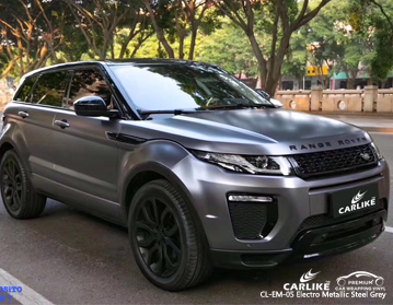 CARLIKE CL-EM-05 Land Rover için elektro metalik çelik gri araba sarma vinil