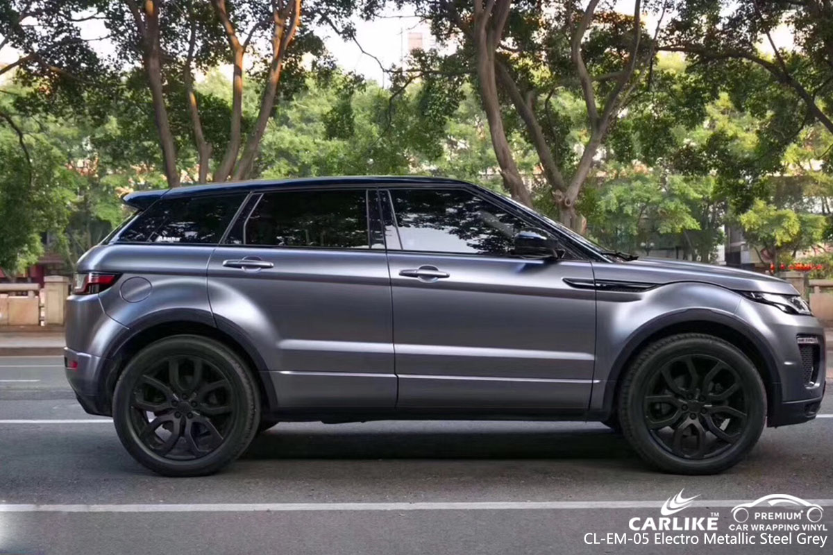 CARLIKE CL-EM-05 electro metallic steel grey car wrap vinyl for Land Rover