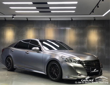 CARLIKE CL-EM-05 Toyota için elektro metalik çelik gri araba sarma vinil