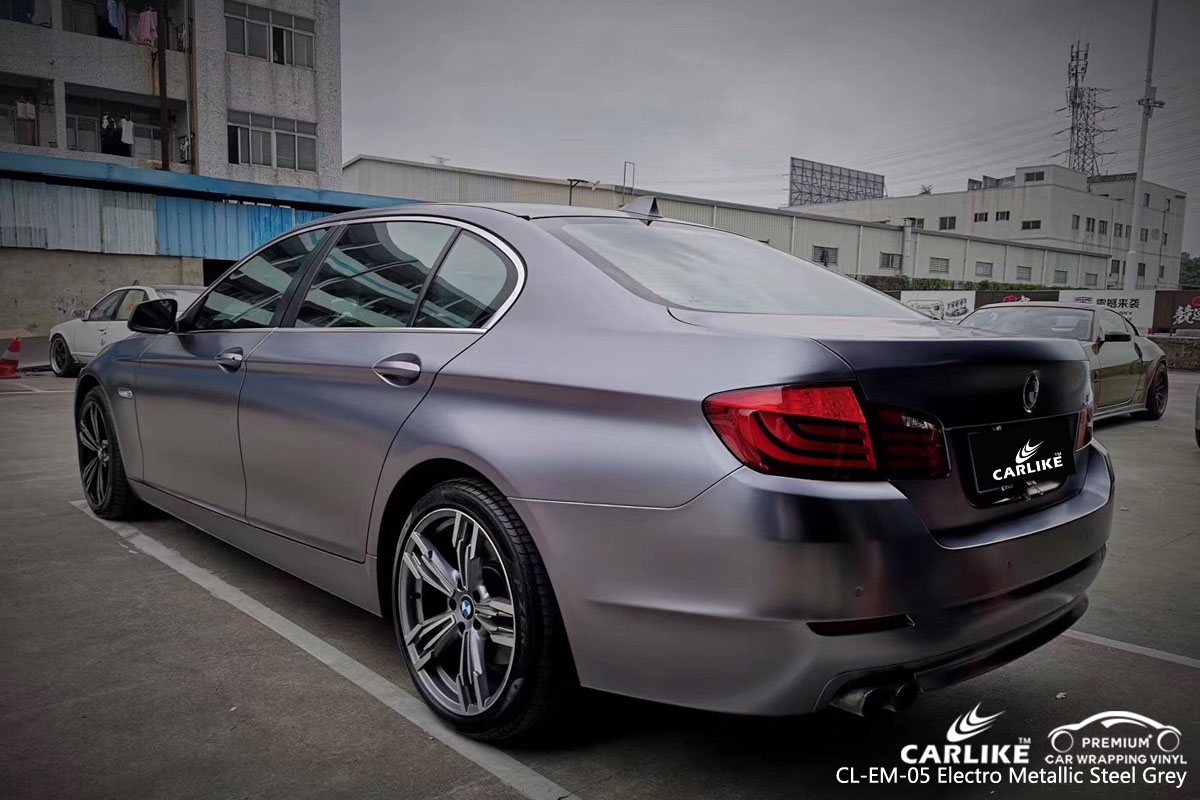 CARLIKE CL-EM-05 electro metallic steel grey car wrap vinyl for BMW